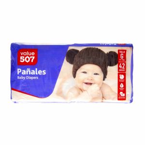 Pañales Mega Grande VALUE 507 X 42 Uds