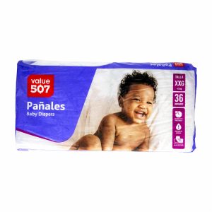 Pañales Extra Extra Grande VALUE 507 X 36 Uds