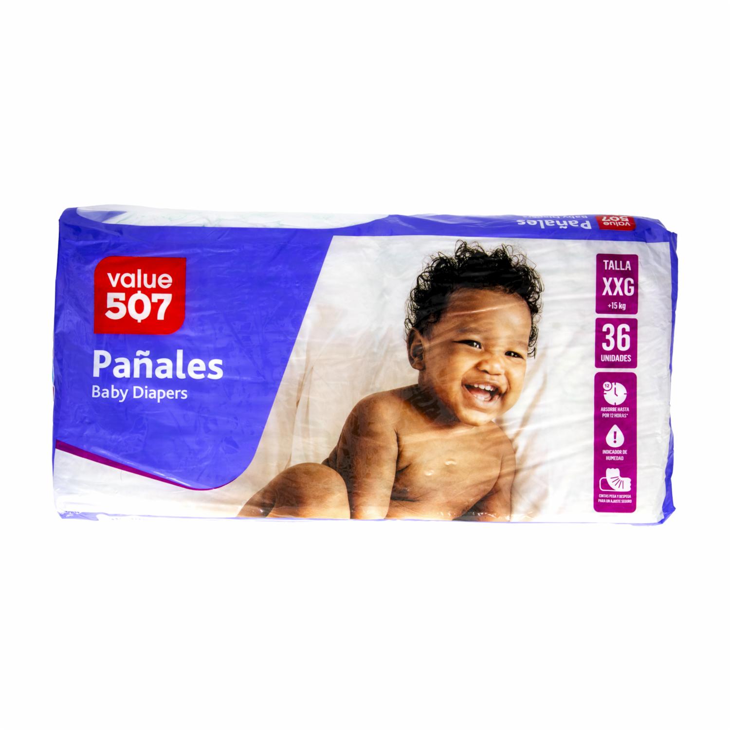 Pañales Extra Extra Grande VALUE 507 X 36 Uds