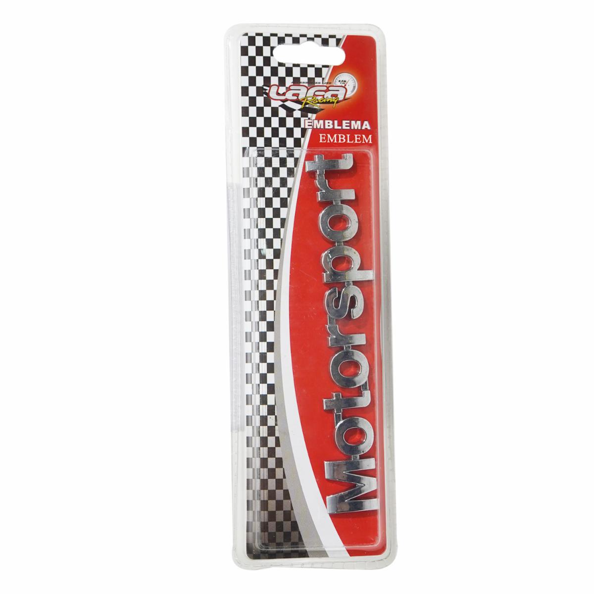 Emblema Automotriz Cromado Motorsport LAFA Unidad