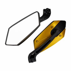 Espejo Retrovisor Para Moto Color Dorado TAEKO 8-10 Mm