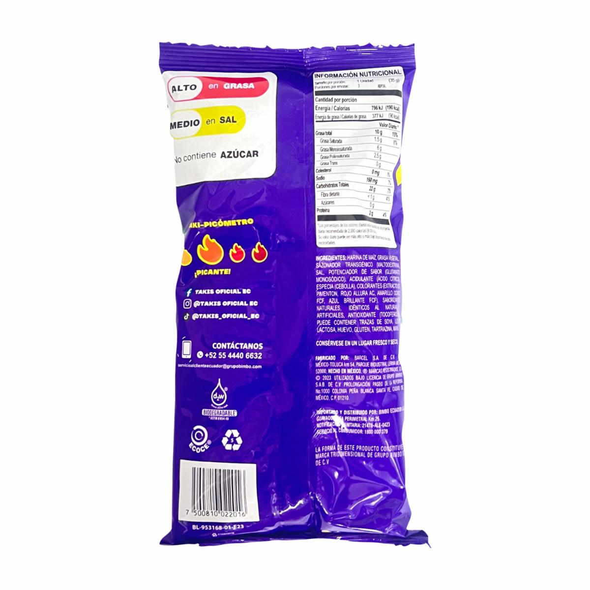 Takis Bocaditos De Maíz Original BARCEL 120 G - Image 3