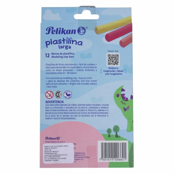 Plastilina Moldeable Larga PELIKAN - Image 3