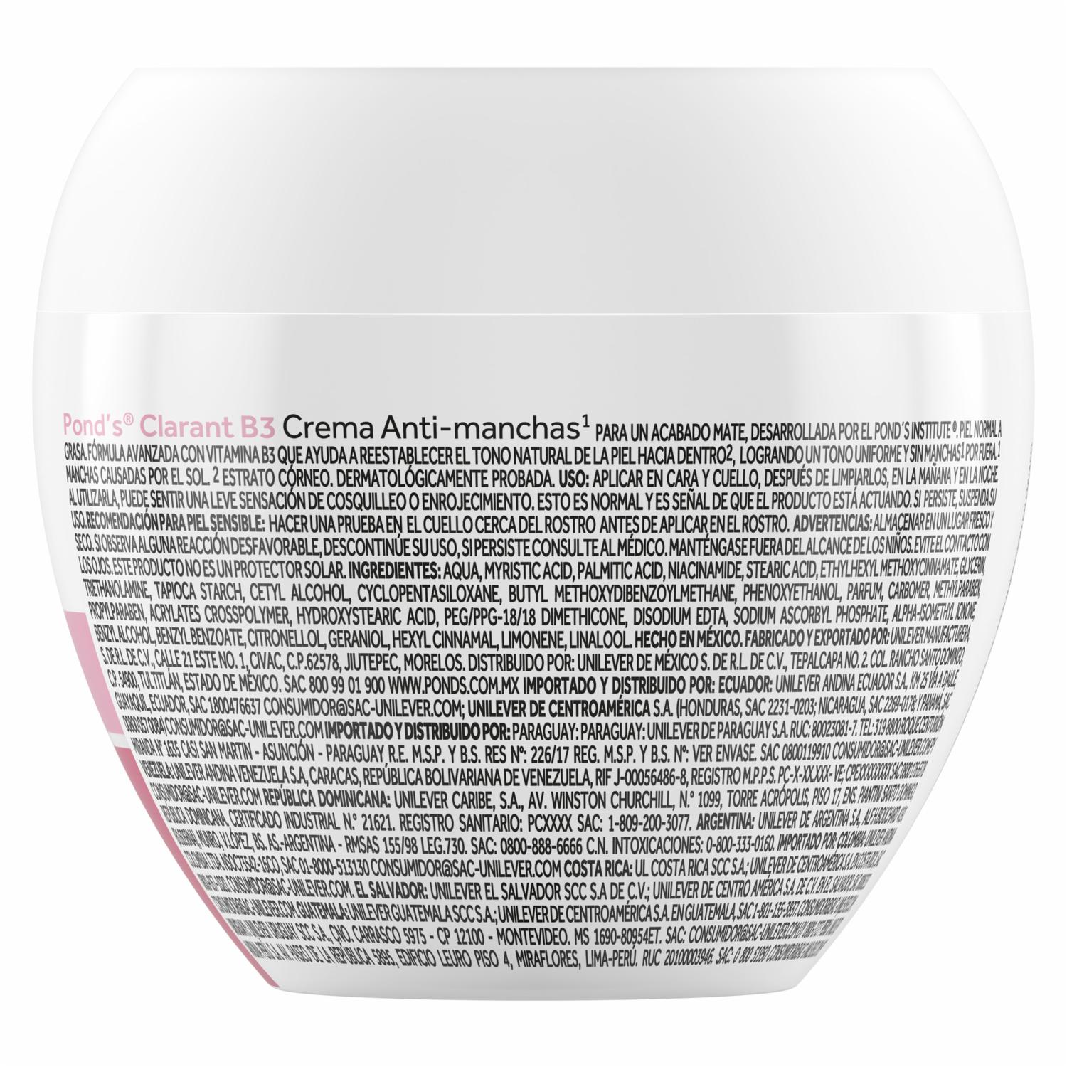 Crema Facial Clarant B3 Grasa 50G.. POND'S 50 G - Image 2