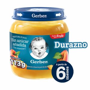 Compota De Durazno En Frasco GERBER 114 G