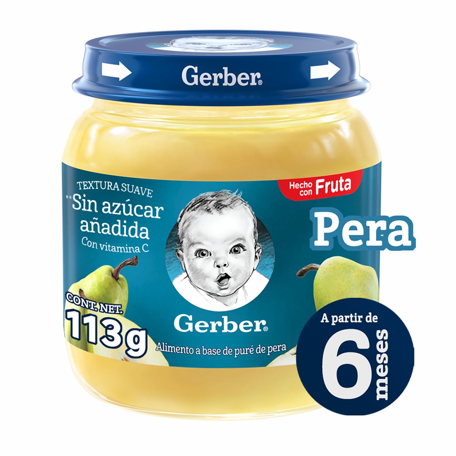Compota De Pera En Frasco GERBER 114 G