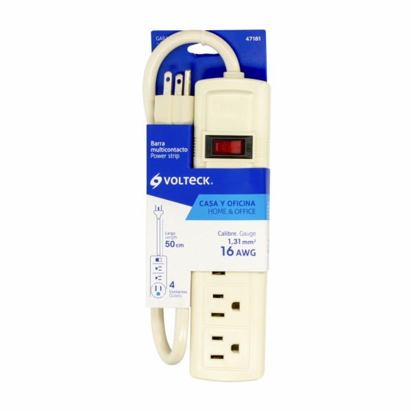 Regleta De 4 Tomas VOLTECK