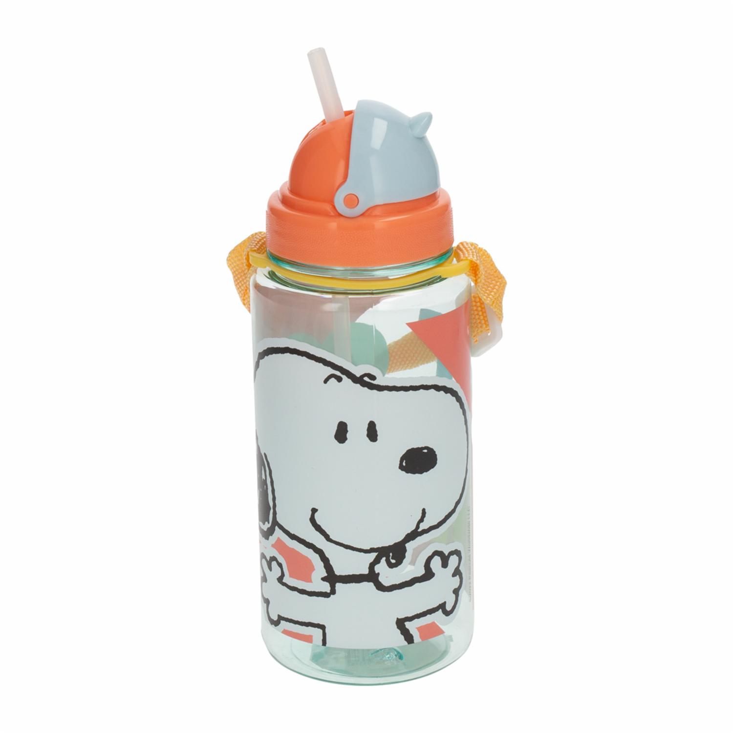 Tomatodo Con Tapa Corrediza Pitillo Snoopy FUN KIDS 350 Ml