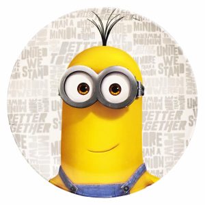 Plato Bambú Minioms Varios Diseños FUN KIDS 23 Cm