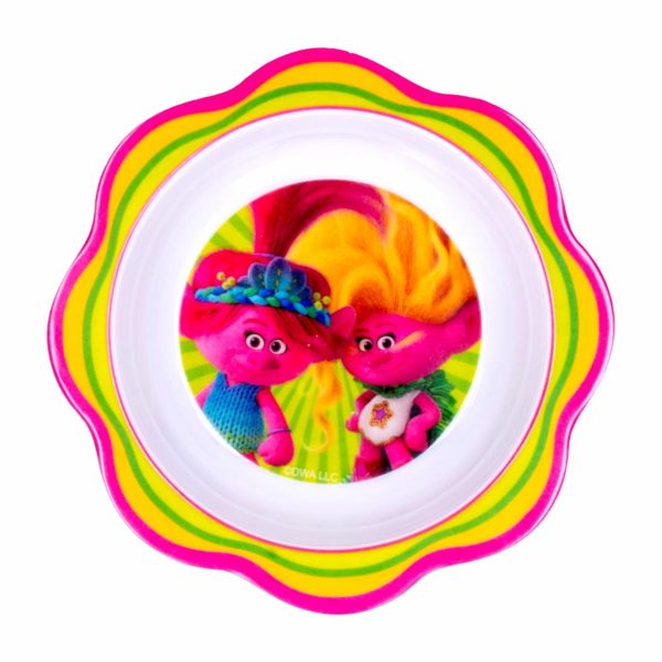 Tazón Infantil De Melamina Diseño Trolls FUN KIDS - Image 2