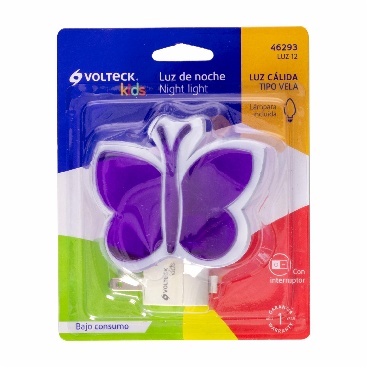 Luz De Noche Con Interruptor Deseño Mariposa 4W TRUPER Unidad