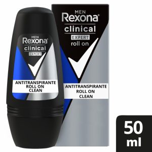 Desodorante En Roll On Para Caballero Clínical Expert Clean REXONA 50 Ml