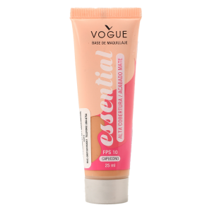 Base De Maquillaje Líquida Essential Alta Cobertura Mate Capuccino VOGUE