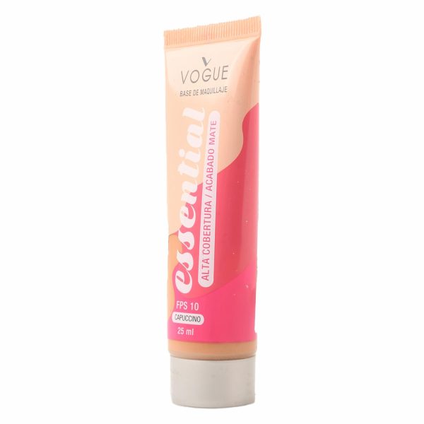 Base De Maquillaje Essential Alta Cobertura Mate Capuccino VOGUE - Image 3