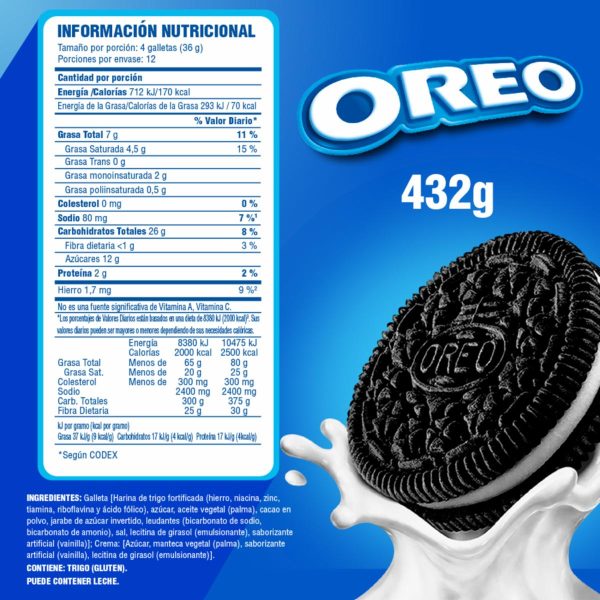 Galletas Dulces Sabor Original OREO 432 G - Image 2
