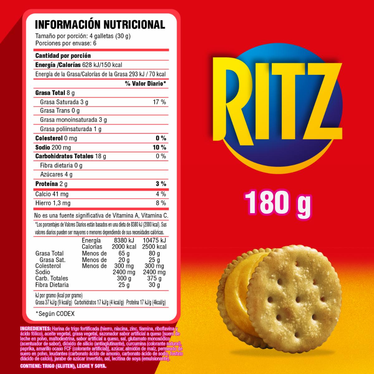 Galletas Saladas Sabor A Queso RITZ 180 G - Image 2