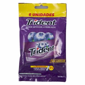 Chicles Sabor A Mora Azul TRIDENT 51 G