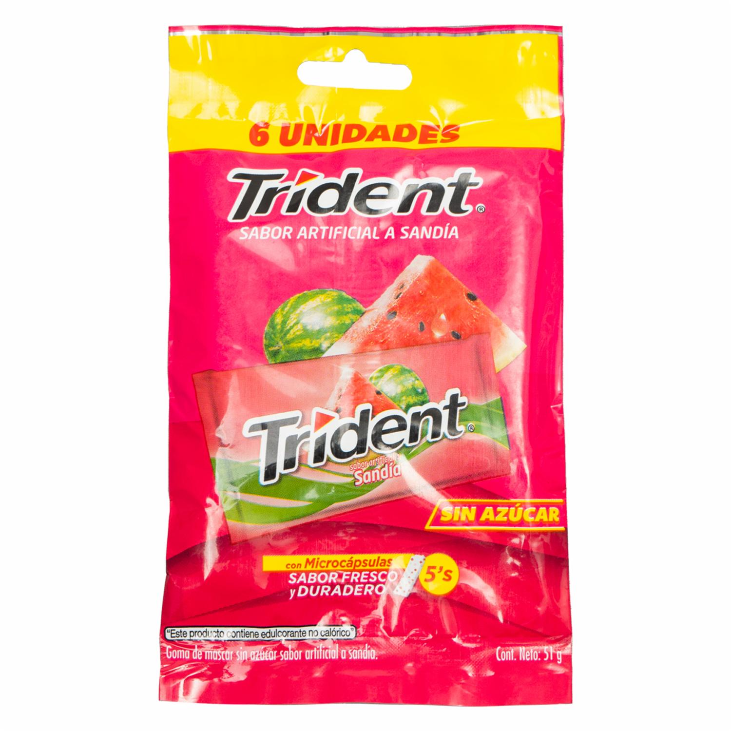 Chicles Sabor A Sandía TRIDENT 51 G