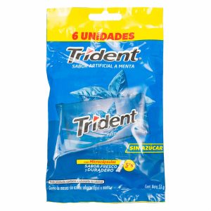 Goma De Mascar Sabor A Menta TRIDENT 51 G