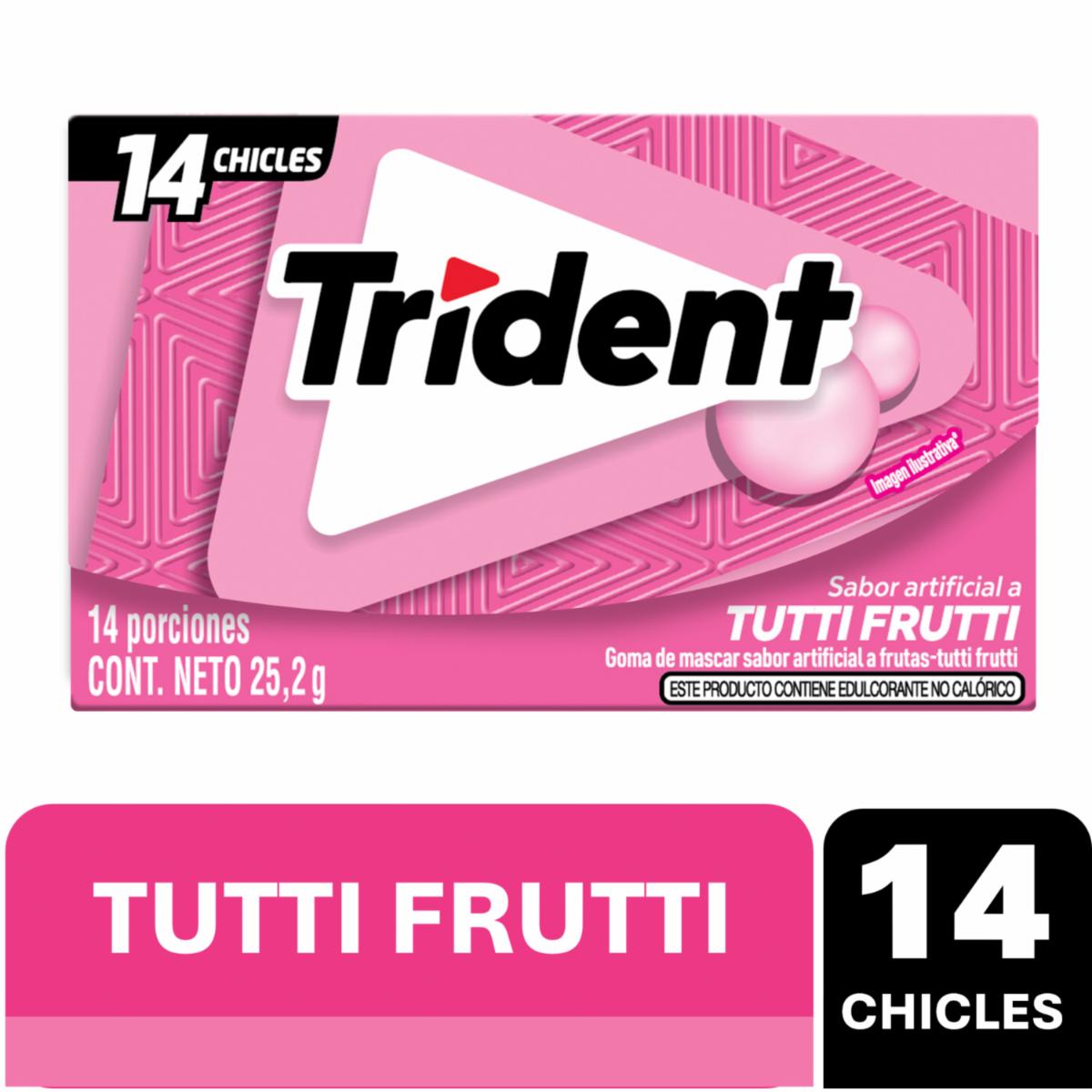 Chicles Sabor A Tutti Frutti TRIDENT 25,2 G