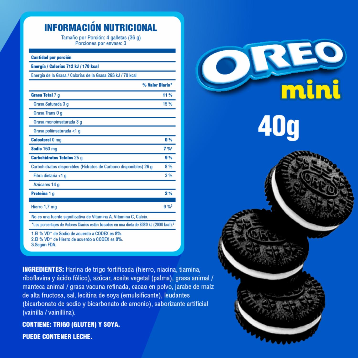 Galletas Mini Sabor Original OREO 40 G - Image 2