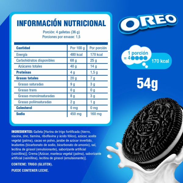 Galletas Dulces Sabor Original OREO 54 G - Image 2