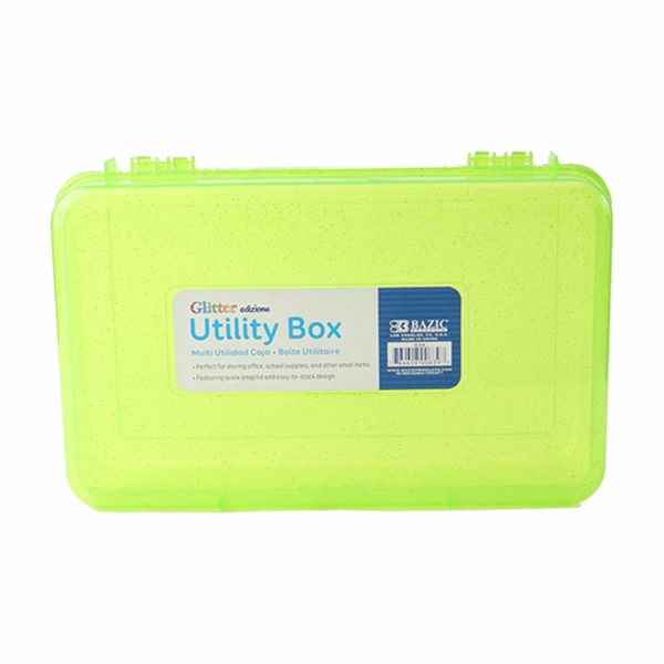 Caja Escolar Multiuso Glitter BAZIC