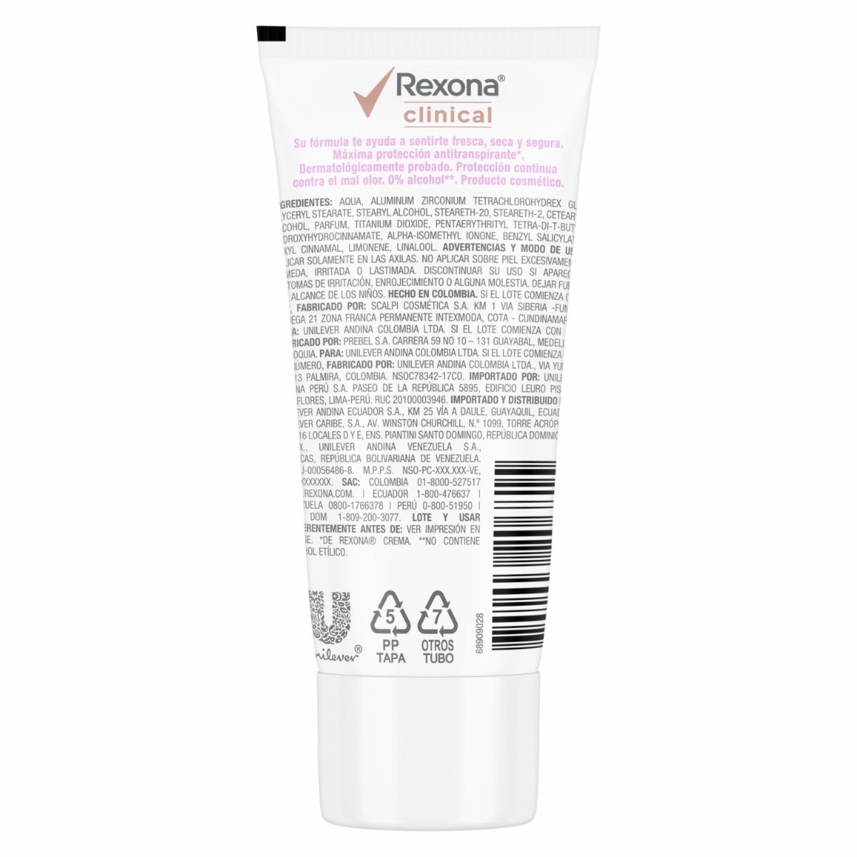 Desodorante En Crema Antitranspirante Clinic Clear REXONA 30 G - Image 2