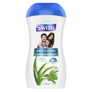 Shampoo De Cabello Anticaspa Menta Y Eucalipto SAVITAL 510 Ml