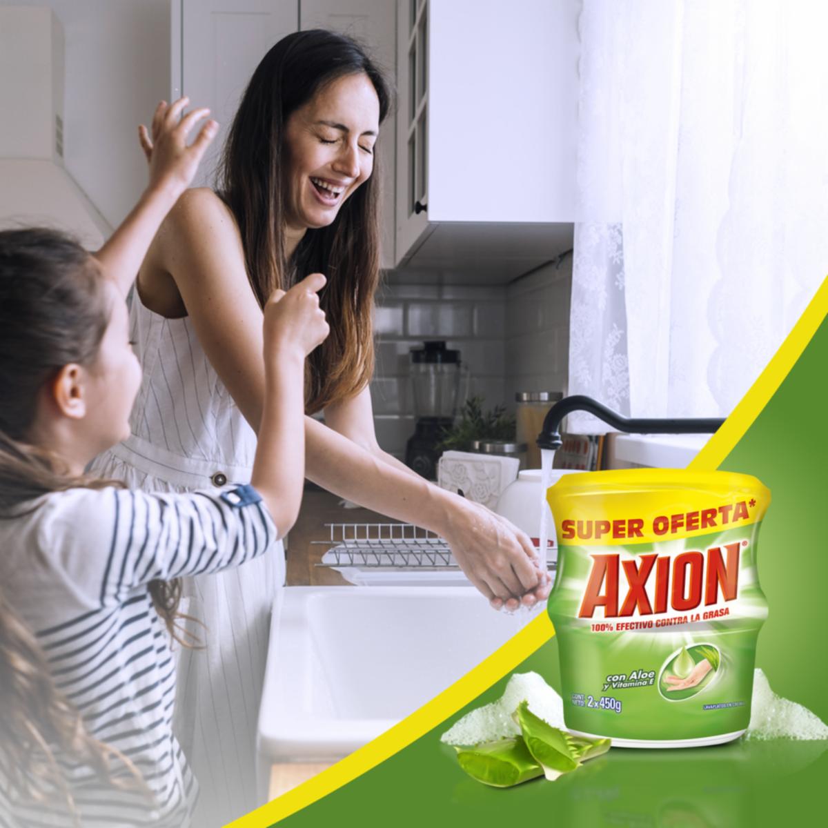 Lavavajilla En Crema Aloe Y Vitamina E AXION 450 G - Image 2