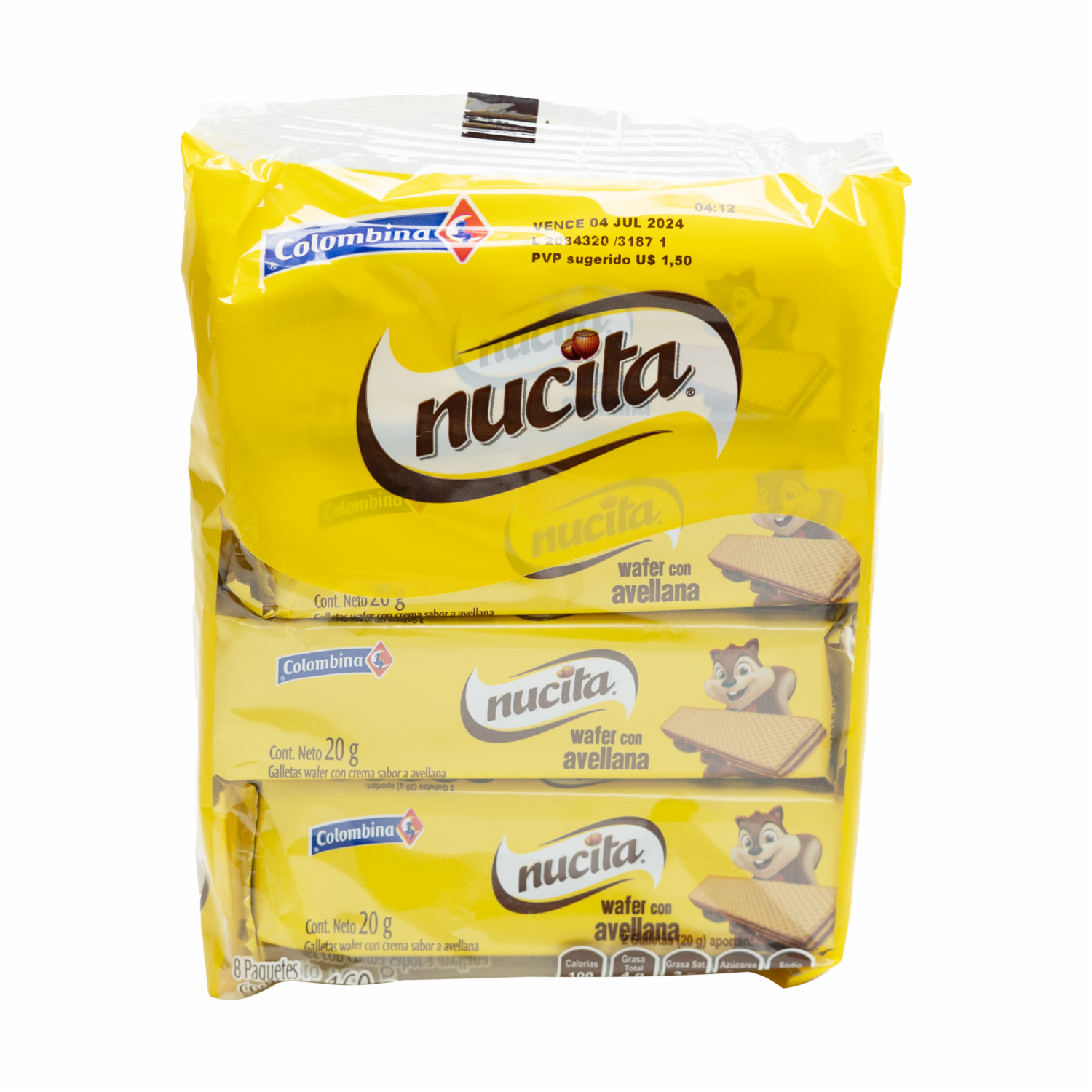 Galleta Wafer Con Crema Nucita NUCITA 160 G