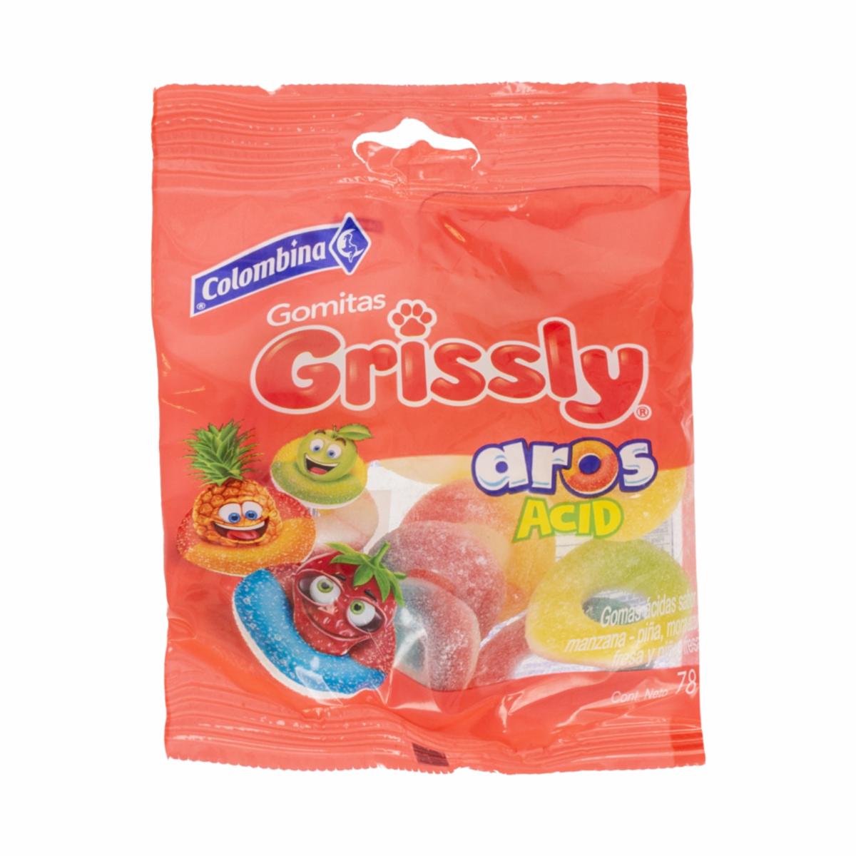 Gomas Acidas Surtidas GRISSLY 78 G
