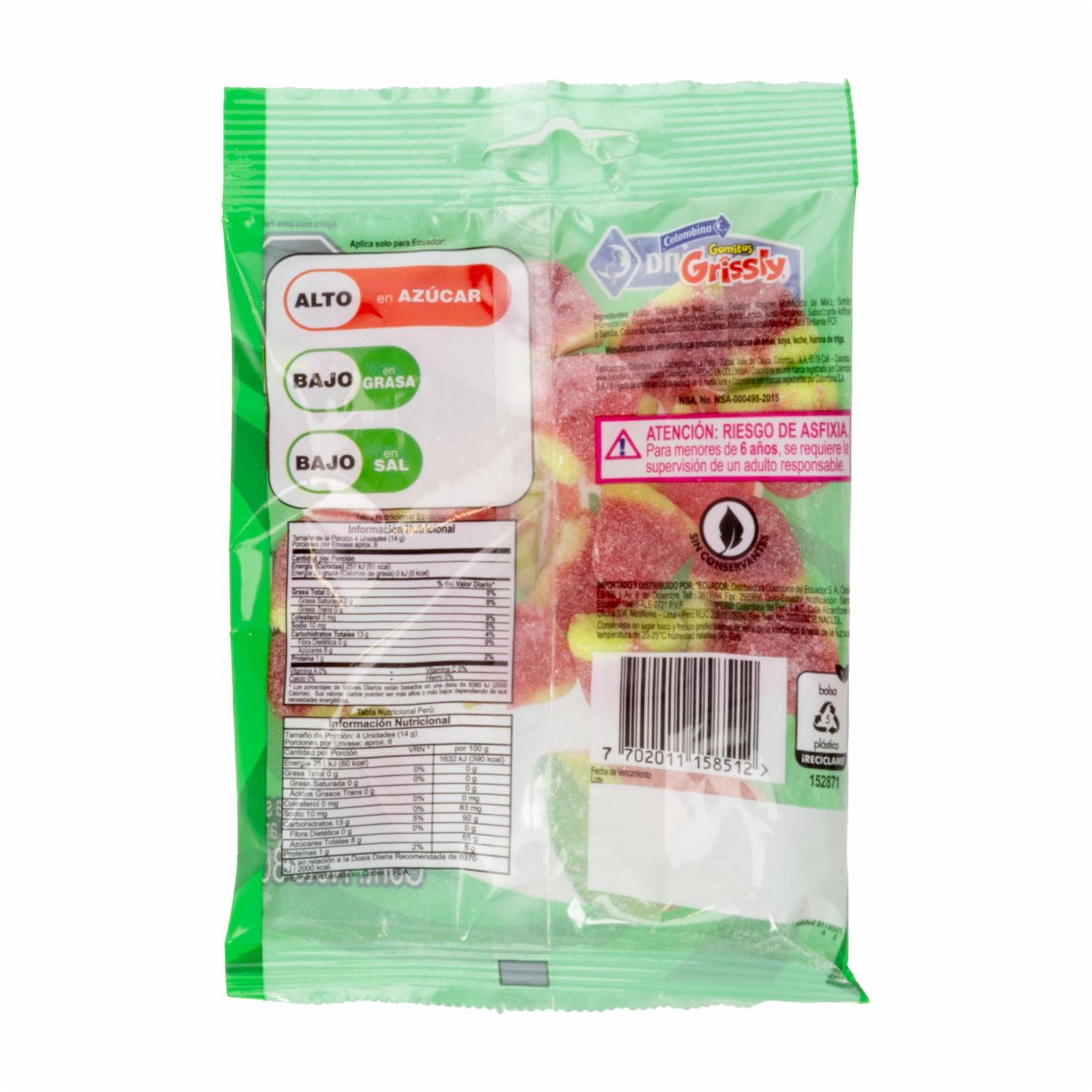 Gomitas De Sandía GRISSLY 80 G - Image 2