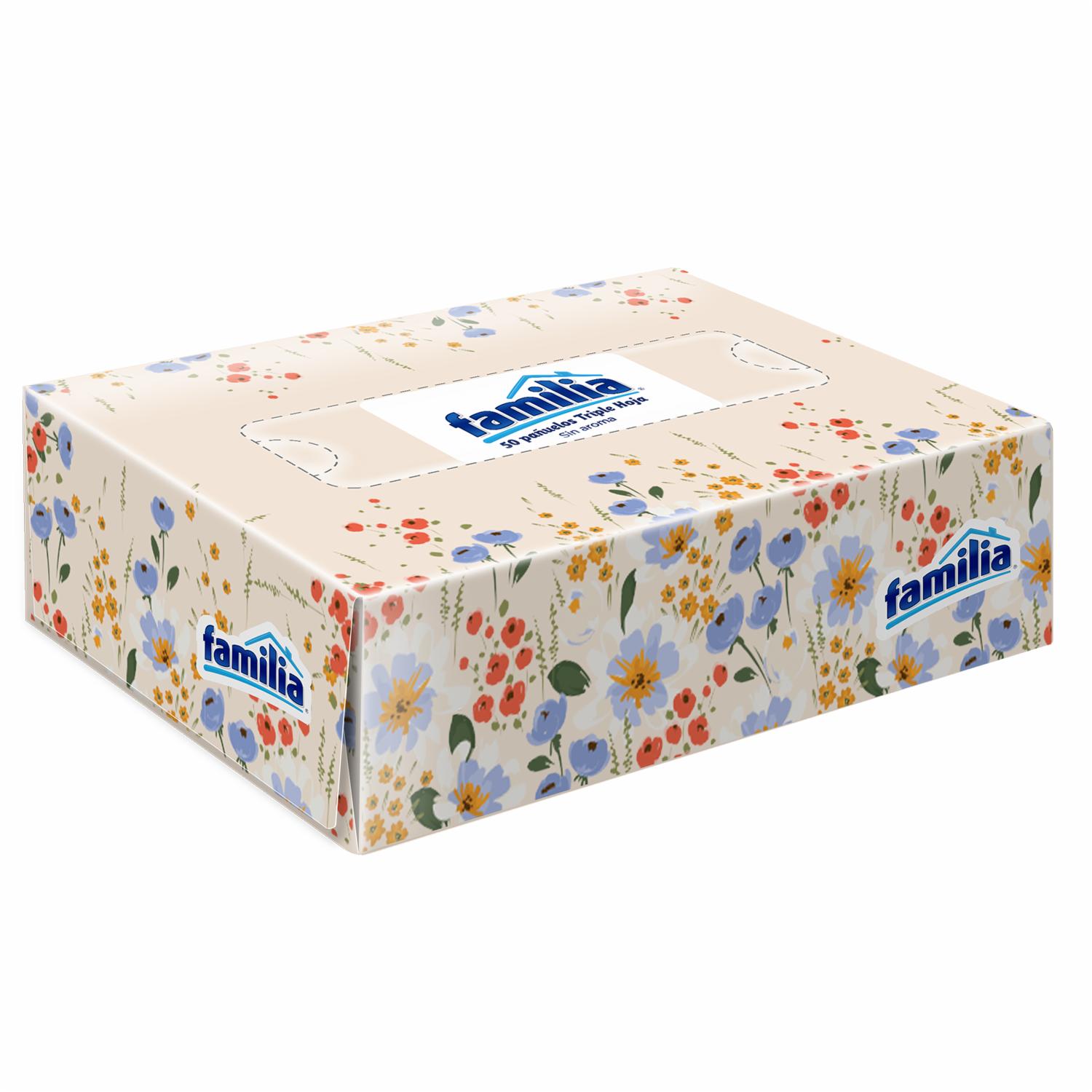 Caja De Pañuelos Faciales Pequeña FAMILIA X 50 Uds