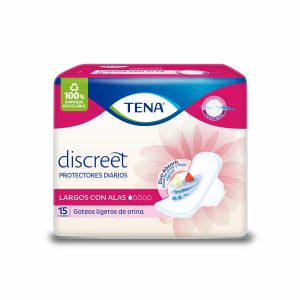 Protectores Diarios Discreet Largo Con Alas TENA 15 U