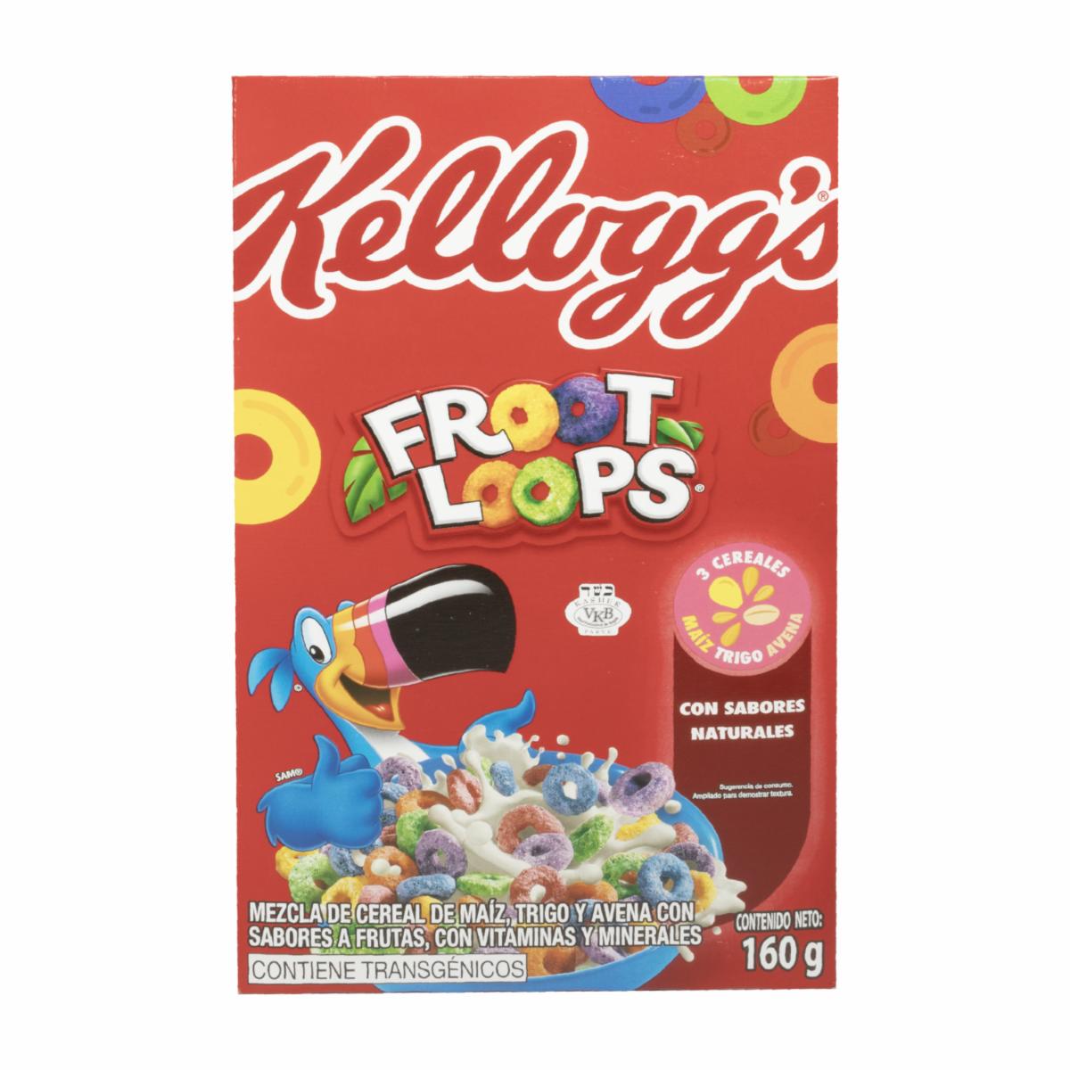 Cereal En Hojuelas Sabor A Frutas FROOT LOOPS 160 G