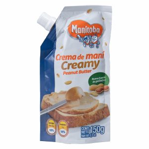 Pasta De Maní Cremosa Sin Sal MANITOBA 150 G