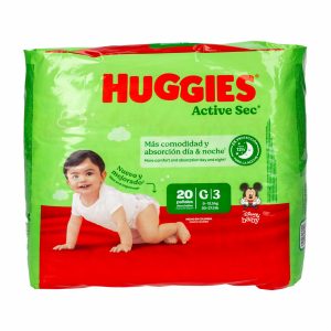 Pañales Desechables Active Sec G HUGGIES X 20 Uds