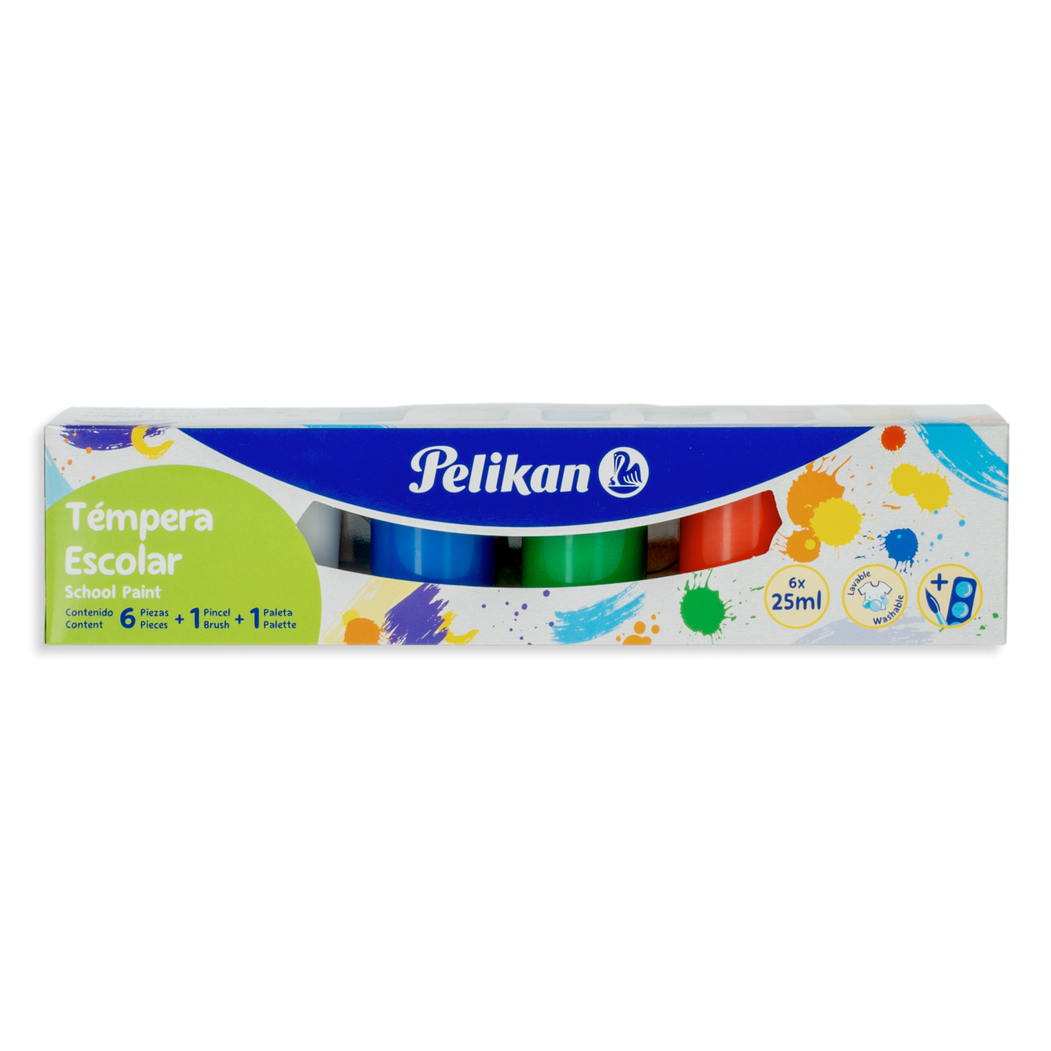 Témperas De Colores PELIKAN X 6 Uds