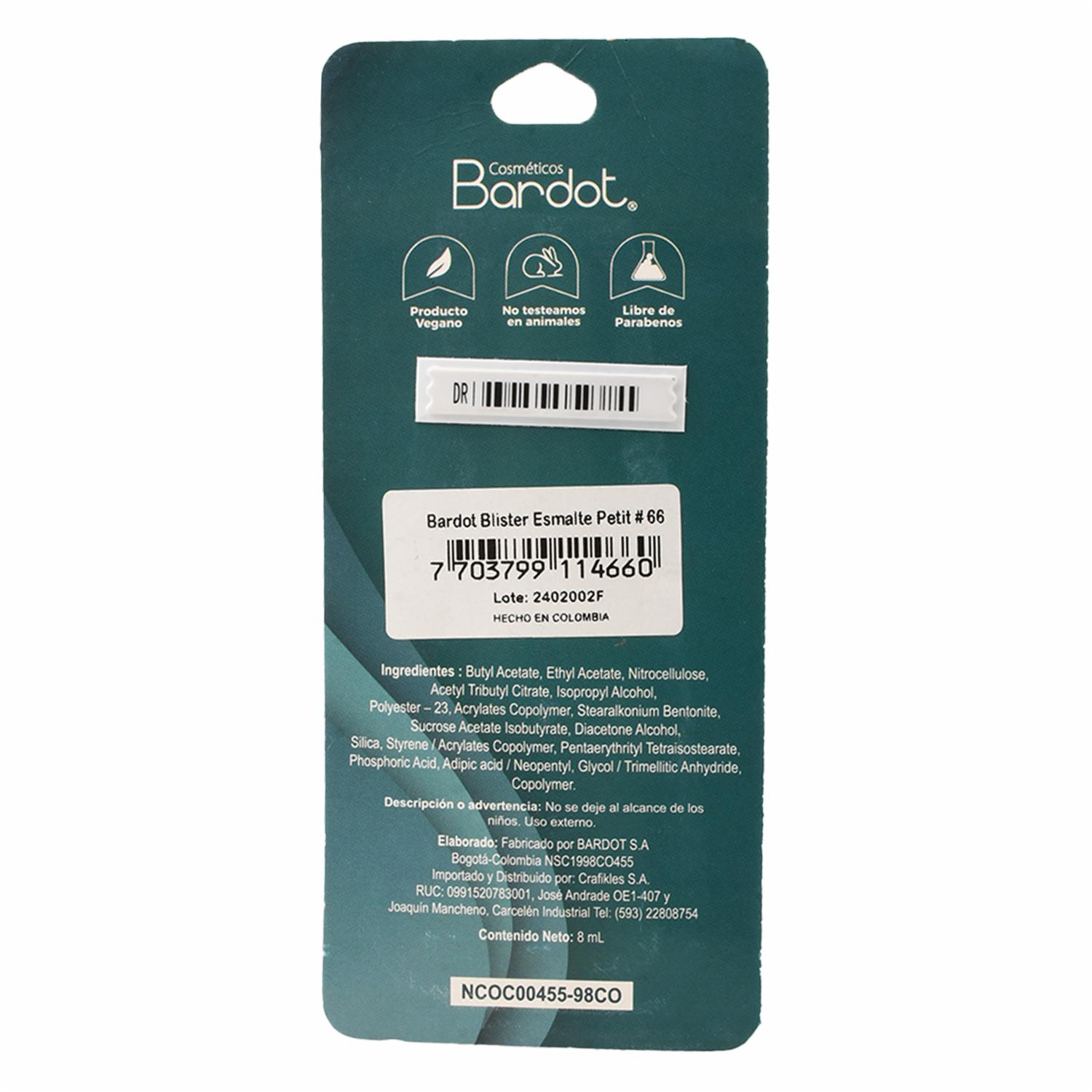 Esmalte Petit Escarchas 66 BARDOT 9 Ml - Image 3