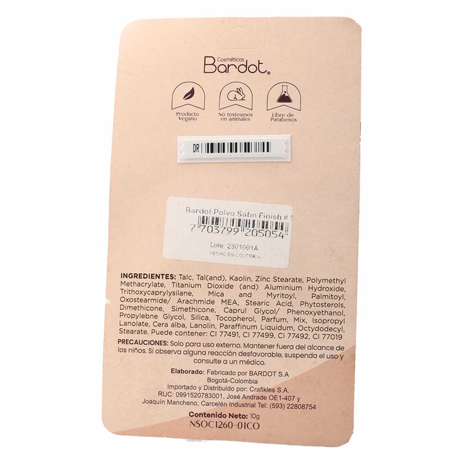 Polvo Satin Finish 5 BARDOT Unidad - Image 3