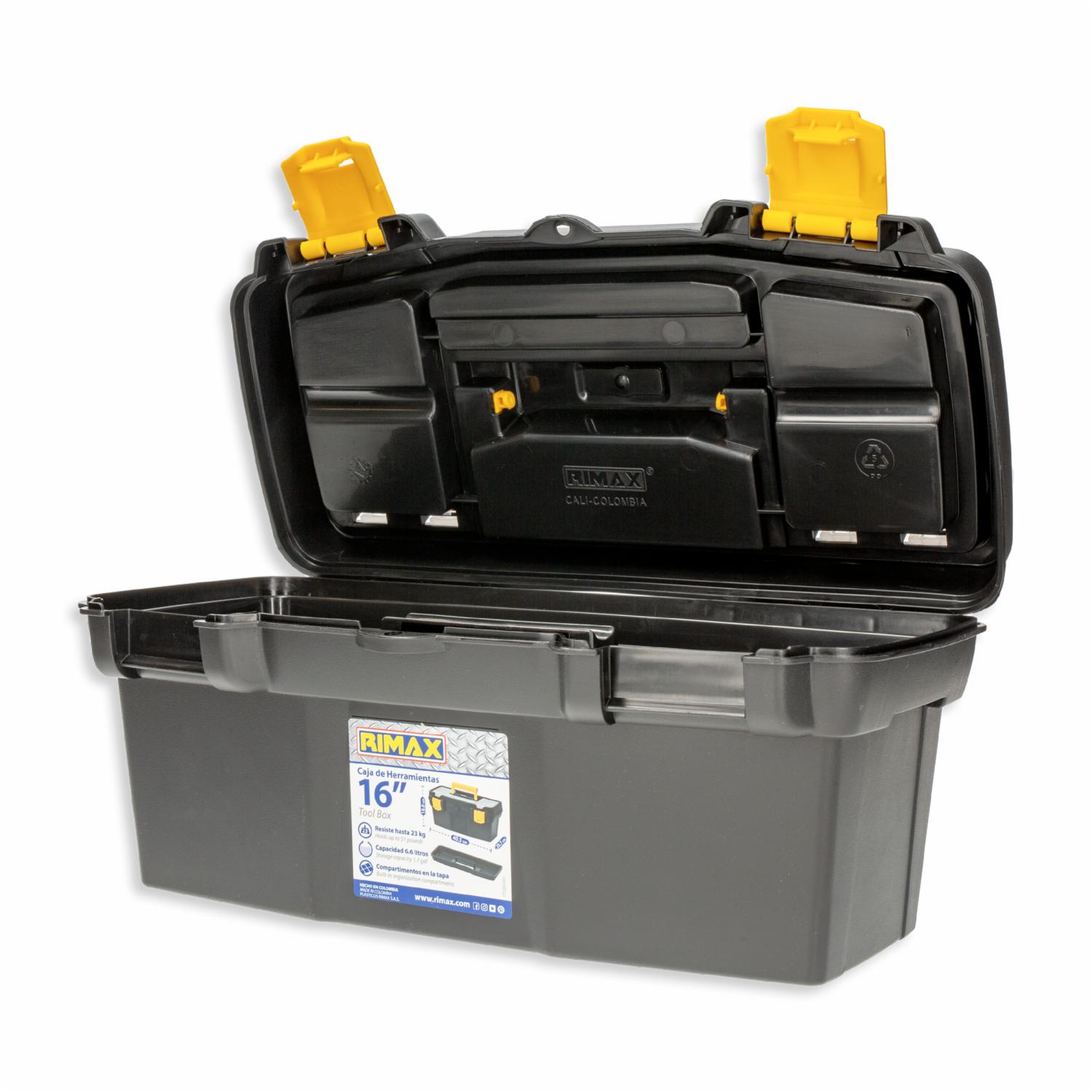 Caja De Herramientas 16"Apilable Negro RIMAX Unidad - Image 3