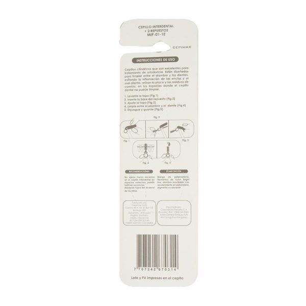 Cepillo Interdental Medio +2 Repuestos CEPIMAX - Image 2