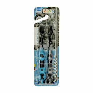 Cepillo Dental Infantil Extra Cerdas Suaves Carbón Activo CEPIMAX Pack X2 U