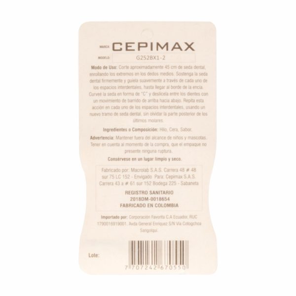 Seda Dental Sabor A Menta CEPIMAX - Image 2
