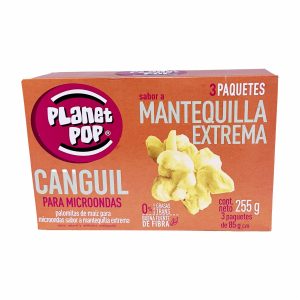 Canguil Para Microondas Con Extra Mantequilla PLANET POP 255 G