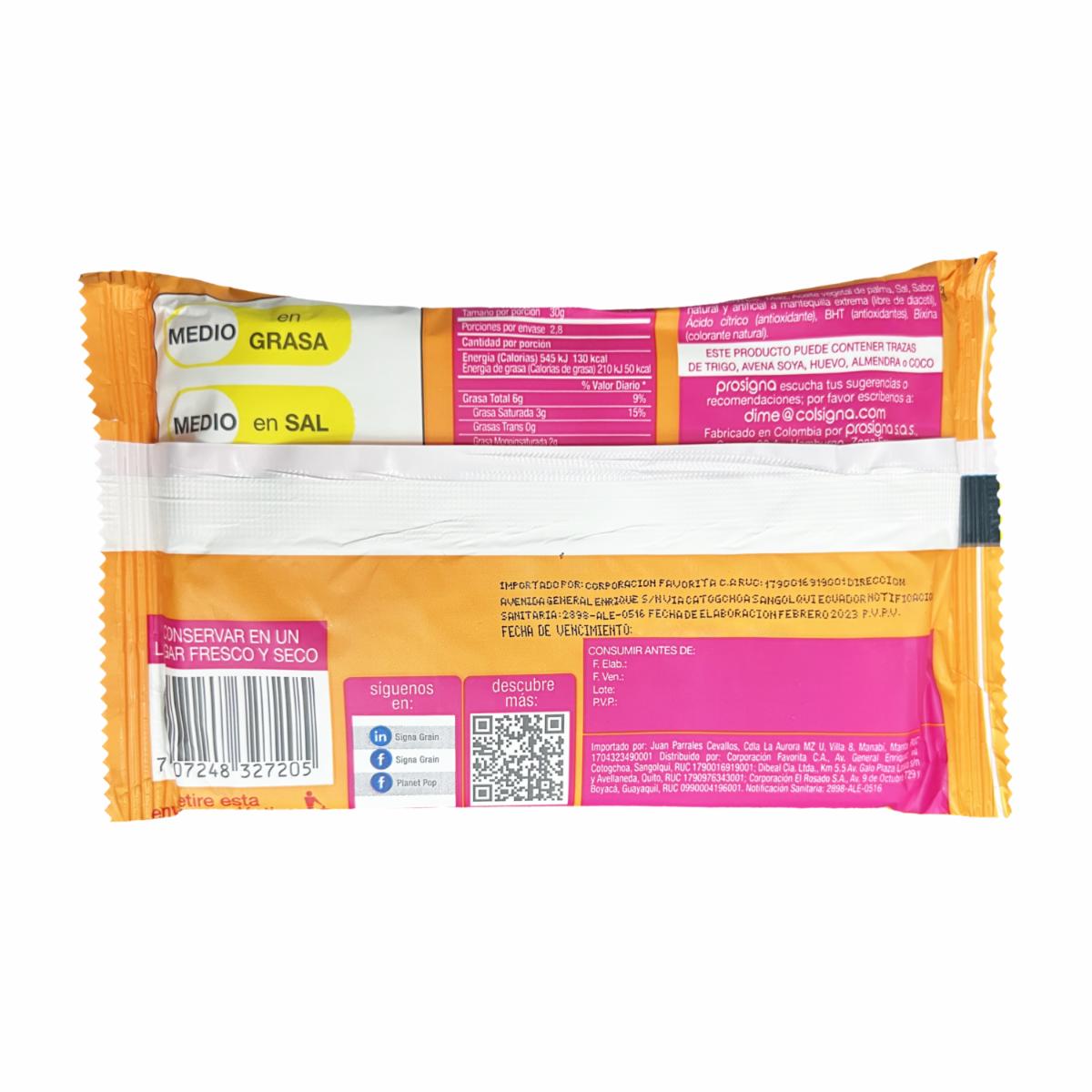 Palomitas De Maíz Sabor Mantequilla Extrema PLANET POP 85 g - Image 3