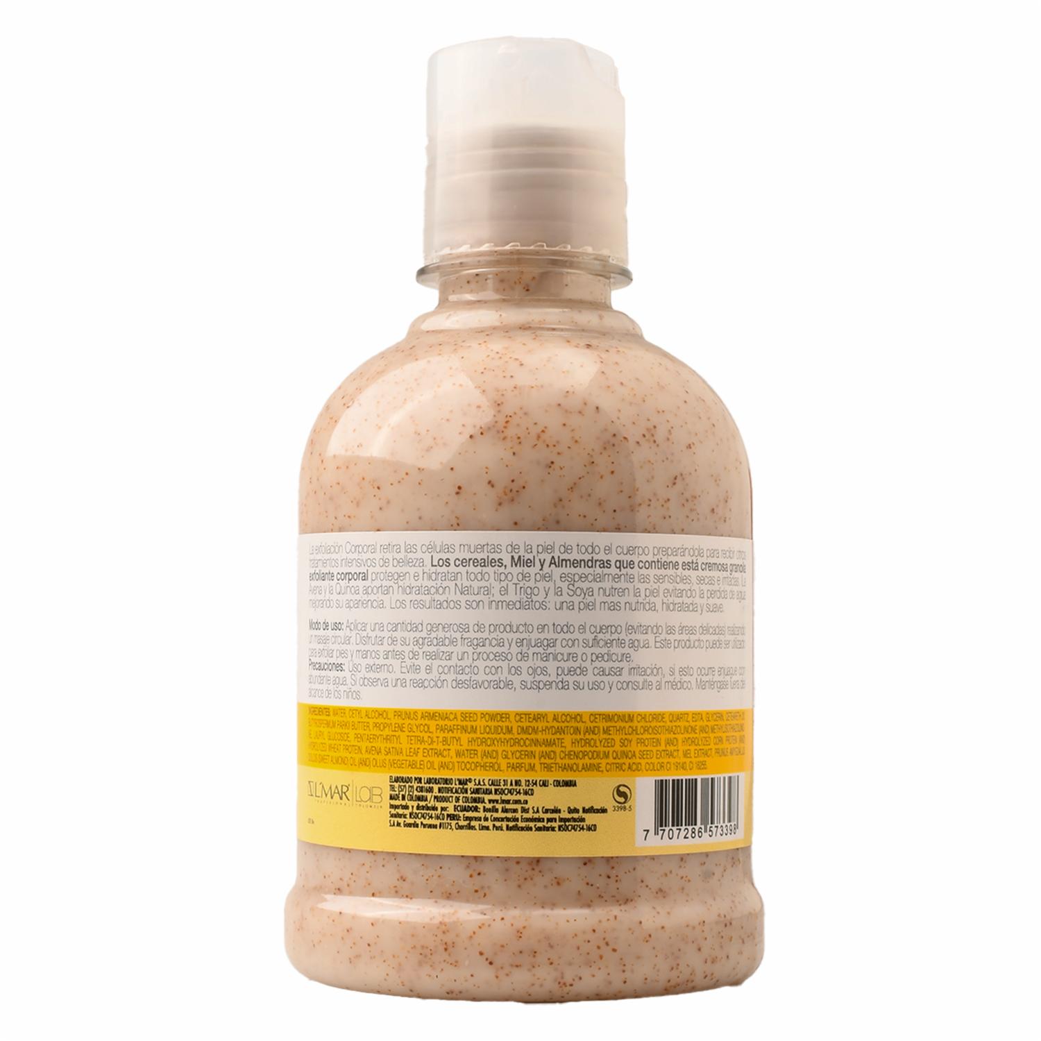 Exfoliante Corporal Corp En Crema Avena Trigo Miel L'MAR 300 G - Image 2