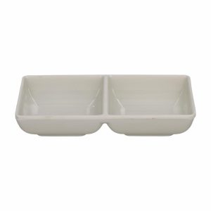 Salsera Cuadrada Compartimiento Doble Blanca VAJILLAS SABANA Unidad