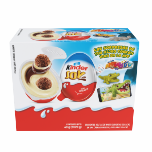 Huevo Sorpresa Azul De Leche Y Avellanas Con Bolitas Waffer KINDER JOY 2 X 20 G